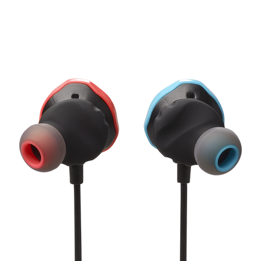 JBL Quantum 50N - Blue & Red - Wired in-ear gaming headset with volume slider and mic mute - Back